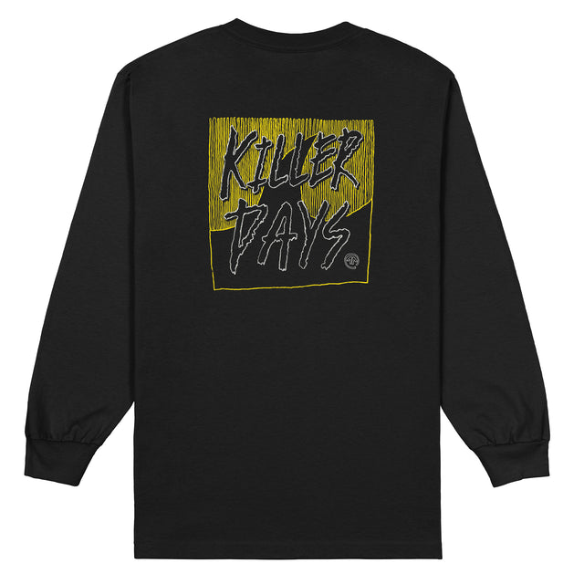 Killer Days Killer Waves L/S Tee - Yellow / White